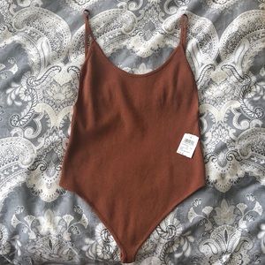 SCOOP BACK RUSTY COLOR BODY SUIT!!!
